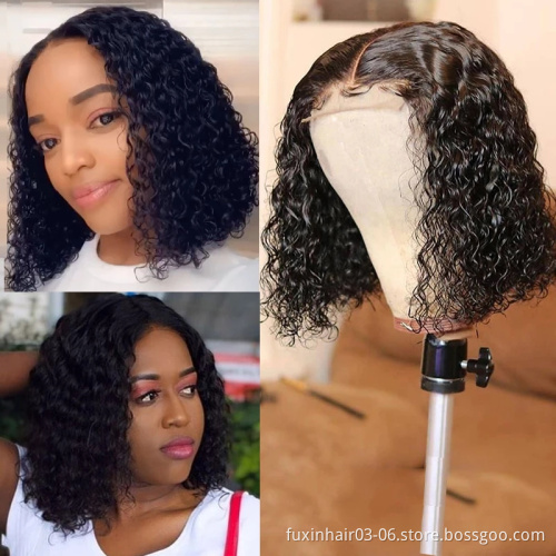 Perruque Pixie Cut Wig Human Hair Curly Bob Short Pixie Cut Lace Wig Bleached Knots Lace Frontal 13x4 Pixie Wig With Baby Hair